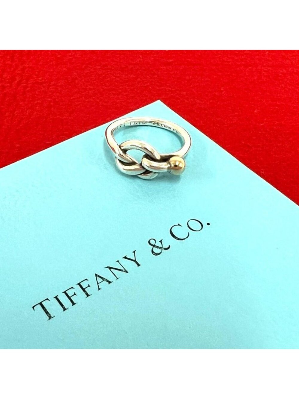 Tiffany & Co Vintage Love Knot Silver Ring